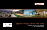Sports Training Camps and Tours - Cricket Tours, … training...2 Floodlit full-size ovals accredited for ODI and T20 cricket, both containing Asian and Australian turf wickets (Gaba