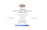 WIRC Reference Manual 2019-20 · WIRC Reference Manual v v 2019-20 Foreword Presenting the WIRC Reference Manual 2019 is a huge privilege for us. The WIRC Reference Manual has grown
