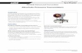 Absolute Pressure Transmitters - ProOilprooil.com.mx/.../07/TRANSMISOR_AZBIL-GTX..._A.pdf · FM Explosionproof for Division System/ Flameproof for Zone System (Code F1) Explosionproof