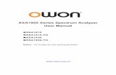 XSA1000 Series Spectrum Analyzer User Manual · If the product proves defective during the warranty period, OWON will either repair the defective product without charge for parts