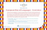European Day of Languages2 - ichild.co.uk · European Day of Languages is a council of Europe initiative, that falls on 26th September each year. It is an event of language and cultural