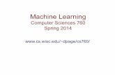 Machine Learning - Biostatistics and Medical Informaticspage/course-overview.pdf · unsupervised learning, reinforcement learning, active learning, etc. • a broad toolbox of machine-learning