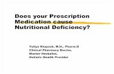 Does your Prescription Medication cause Nutritional ......Nutrient depletions by PPIs (cont.) z PPIs neutralize the acidic environment of upper GI--> prevent proper digestion and absorption