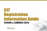 CIT Registration Information Guide...MGMT 45500 Legal Background for Business I. POL 2900 Science and Technology Policy. PSY 27200 Introduction to I/O Psychology. PSY 31000 Sensory