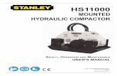 HS11000 - Stanley Infrastructure · 2018-12-26 · Stanley Hydraulic Tools recommends that servicing of hydraulic tools, other than routine maintenance, must be performed by an authorized