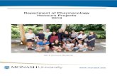 Department of Pharmacology Honours Projects 2019med.monash.edu/pharmacology/docs/pharmacology... · Pharmacology Honours Course The Pharmacology BSc Biomedicine Honours Course comprises