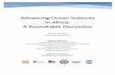 Advancing Ocean Sciences In Africa: A Roundtable Discussion I Program Ocean... · The purpose of the roundtable is to have a robust discussion as we seek to foster productive dialogue