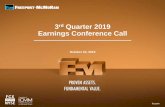 3rd Quarter 2019 Earnings Conference Call · 3rd Quarter 2019 Earnings Conference Call October 23, 2019. Cautionary Statement ... Completed 202 km of Drilling Since 2015 ... 68 92