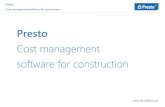 Cost management software for construction in... · Cost management software for construction Balance: cost, time and quantity Many information systems for construction are based on
