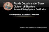 New Supervisor of Elections Orientation · Official Results Database: At the same time that the official results are certified by the county (to the state), a copy of the elections