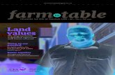 FarmToTableMagazine.ca farm table to... · 2014-11-21 · Richard Deacon, National Business Development Manager rdeacon@globeandmail.com GLOBE EDGE Teena Poirier Director, Client