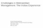 Challenges in Metropolitan Management: The Indian Experience · 28 Market fee 29 Fee for fire services 30 Fees on dogs 31 Fees for Registration of animals etc. 32 Parking fees 33