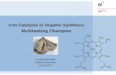 Iron Catalysis in Organic Synthesis Multitasking Championrenaud.dcb.unibe.ch/.../tr2017_01_iron-catalysis.pdf · Iron spans formal oxidation states ranging from – II to + VI. Lewis