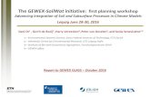 The GEWEX-SoilWat initiative: first planning workshop · The GEWEX-SoilWat initiative: first planning workshop Advancing Integration of Soil and Subsurface Processes in Climate Models