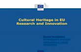 Cultural Heritage in EU Research and Innovation€¦ · -Cultural heritage as a driver for sustainable growth - Innovative financing, business grovernance models for adaptive reuse