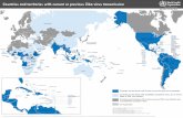 Countries and territories with current or previous Zika ... · cases of Zika virus infection Countries and territories with no known cases of Zika virus infection and no established