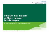 How to look after your kidneys - Amazon S3s3-eu-west-1.amazonaws.com/files.royalfree.nhs.uk/... · 2018-06-25 · after yourself What causes kidney problems? Damaged blood vessels