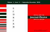 R Journal-Mexico Journal-México V1 N2.pdf · 2018-05-01 · I Journal-Mexico ECORFAN® E C O R F A N ISSN-On line: 2007-3682 ISSN-Print: 2007-1582 Volume 1, Issue 2 – September-December