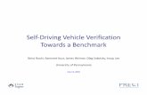 Self-Driving Vehicle Verification Towards a Benchmarkiot.stanford.edu/nsf-final/slides/sitp-nsf-final-benchmark.pdf · Self-Driving Vehicle Verification Towards a Benchmark Nima Roohi,