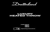 LUXURY HEATED THROW - Lakeland€¦ · your throw back on again, press the timer button (7) (Diagram [C]) selecting either 1 or 9 hours. MANUAL SWITCH OFF THE THROW: Switch off the