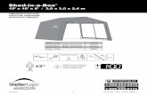 Shed-in-a-Box · 2019-06-19 · 2 05703337073370734708331 03312014 ATTENTION: This shelter product is manufactured with quality materials. It is designed to fit the ShelterLogic®