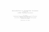 Introduction to Applicable Analysis: Part II (1997 Spring ... · 34A Self-Adjointness 467 34B Spectral Decomposition 469 34C Spectrum 472 ... Lebesgue integral is the most natural