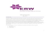 ERW Self Evaluation...ERW Self Evaluation May 2015 Introduction As part of ERW’s ongoing self evaluation arrangements, this short self-evaluation aims to provide an objective and