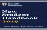 New Student Handbook 2019...March 11, Monday Classes resume after Spring Break, 8:00 a.m. March 11, Monday Last day to withdraw from a course without incurring a WF grade (withdraw