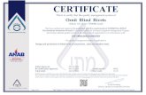 CERTIFICATE€¦ · CERTIFICATE This is to certify that the quality management system of Ornit Blind Rivets Kibutz Or Haner 7919000, Israel Has beenauditedand registeredin accordance