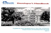 DENTON Deveopler's Handbook · Park Development and Parkland Dedication Fees . Filing Plats with Denton County . 4. ... Non-Residential & Multi-Family ... Dedication of easements