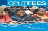 CPUTFEES · records and will not be allowed further enrollment until the debt is paid in full. 1.2.3 Holders of bursaries Bursary holders, as well as students whose fees are paid