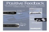 Positive-Feedback-v2.qxd 6/30/99 11:18 AM Page 1 Version 2 ... · Version 2 ™ Positive-Feedback-v2.qxd 6/30/99 11:18 AM Page 1. What is acoustic feedback? Feedback is the loud ringing