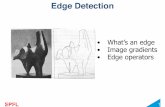 Edge Detection - Moodle 2019-2020 · 2020-03-02 · Edge Descriptors • Edge Normal: • Unit vector in the direction of maximum intensity change • Edge Direction: • Unit vector