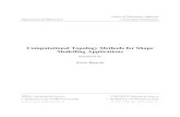 Computational Topology Methods for Shape Modelling Applications · 2016-06-02 · Dipartimento di Matematica Istituto di Matematica Applicata e Tecnologie Informatiche Computational