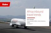 Africa inbound travel trends - Sabre · Educate and inspire travellers –work with industry and government to promote tourist destinations and unique attractions Build trusted brands