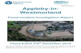 Appleby-in- Westmorland - Cumbriacouncilportal.cumbria.gov.uk/documents/s52647/Appendix 2... · 2018-10-05 · Appleby-in- Westmorland Flood Incident Investigation Report Appleby-in-Westmoreland