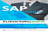 SAP Simple Logistics - tutorialspoint.com · HANA Enterprise Management. The new SAP S/4 HANA is the next generation business suite designed to help you run simple in the digital