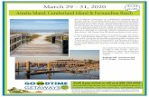 March 29 - 31, 2020 $539 - Goodtime Getaways...Amelia Island, Fernandina Beach and Cumberland Island. Amelia Island is a part of the Sea Islands chain that stretches along the East