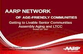 AFN Assembly Aging and LTSS - Bob Prath · 2018-01-23 · Bob Prath, Volunteer Chair AARP CA Livable Communities Advisory Team . 2 . economic, and “A community that is safe and