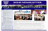 SGHS NEWSLETTER€¦ · Plain English Speaking– Semi -Finals Senior TheatreSports Semi-finals ... and allowed us to begin thinking about our future career options. ... Menai was