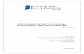 THE PERSONAL PROPERTY TAX IN INDIANA - cdext.purdue.edu · Purdue in September 1984. 3 Indiana Fiscal Policy Institute The Indiana Fiscal Policy Institute (IFPI), formed in 1987,