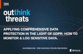 APPLYING COMPREHENSIVE DATA PROTECTION IN THE LIGHT … · IBM Security Guardium DAM, FAM : - Consent (Article 7) - Data Subject Rights (Article 10a, Article 11, Article 12, Article