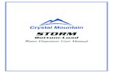 STORM - Tyler Mountain Water€¦ · STORM Bottom-Load Water Dispenser User Manual. 2.Cold Water Lever 3. Hot Water Lever (with child safety feature) 4.Water Outlet 6.Drip Tray and