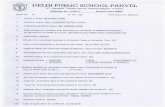 Delhi Public School Panvel - Navi Mumbai · 2020-01-09 · MID TERM EXAMINATION Whether failed, if so once/twice in the same class. NO 3.MATHEMATlCS Subjects Studied: 1. ENGLISH 4.