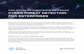 CYBER THREAT DETECTION FOR ENTERPRISES · 2019-04-29 · Luckily, Arctic Node is automatically collecting the latest threat intelligence from Arctic Hub. Thus, Node has already received