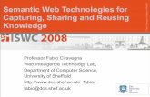 Semantic Web Technologies for Capturing, Sharing and ...kmi.open.ac.uk/events/iswc08-semantic-web-intro/slides/05 - Fabio.pdf · – Annotation of documents in RDF based on an OWL