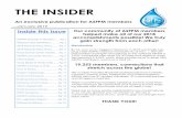 THE INSIDER...2 | The Insider | January 2019 Starting this month, ASFPM will be welcoming all of its new members (from the previous month) in each newsletter. So, a hearty welcome
