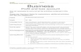 NAME: DATE: BUSINESS: Profit and loss account Business Studies Topic - Profit... · NAME: _____ DATE:_____ BUSINESS: Profit and loss account Making the best use of these units •