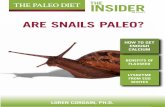 THE PALEO DIET THE INSIDER...5 5. The Paleo Diet is a Low Glycemic Load diet and as so, it does not promote Hyperinsulinemia as a high grain diet. It has been known since the year