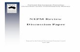 NEPM Review Discussion Papernepc.gov.au/system/files/resources/93ae0e77-e697-e494-656f-afaaf… · • consideration by Council to initiate a variation process ... A Jurisdictional